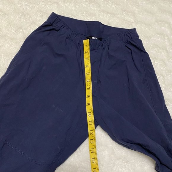 MEC Pants Men's 34 X 32 Navy Nylon Stretch Hiking Drawstring Waist Pockets - Picture 12 of 15